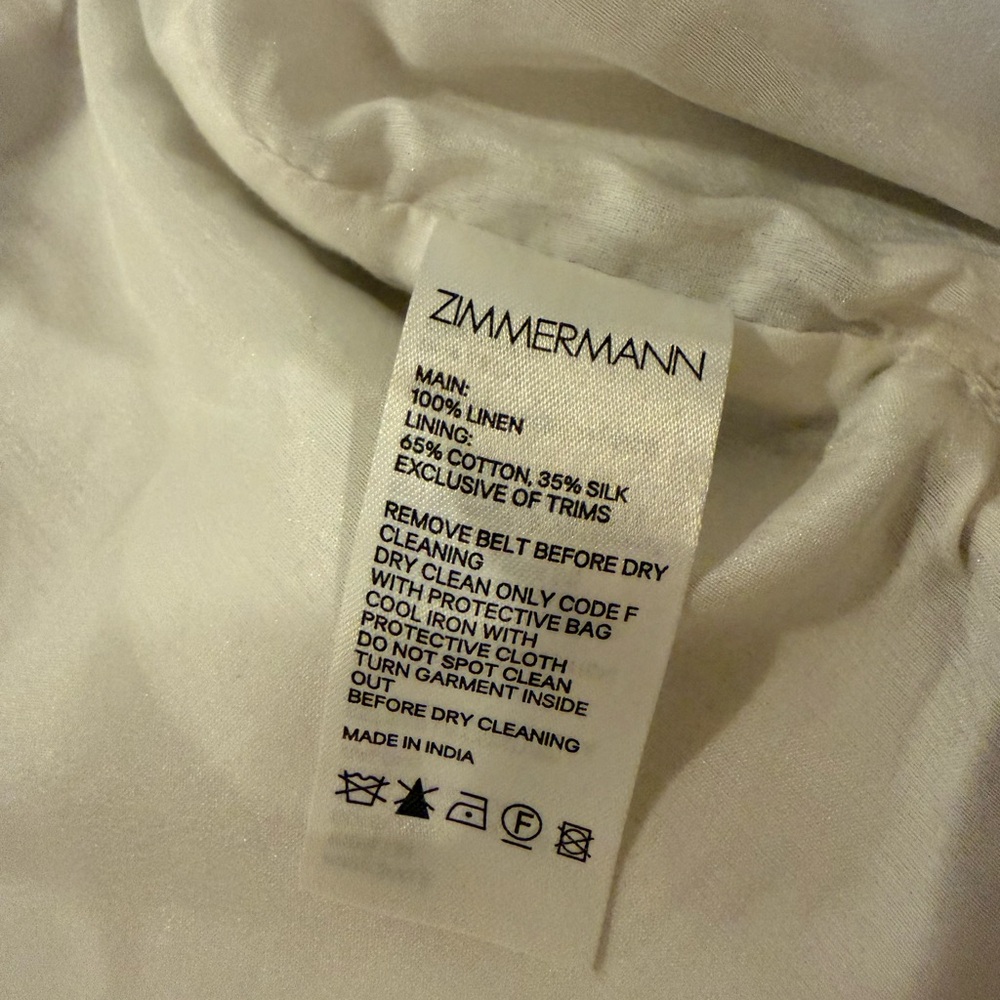 Zimmermann Embellished White & Tan Western Shorts - Picture 11 of 11